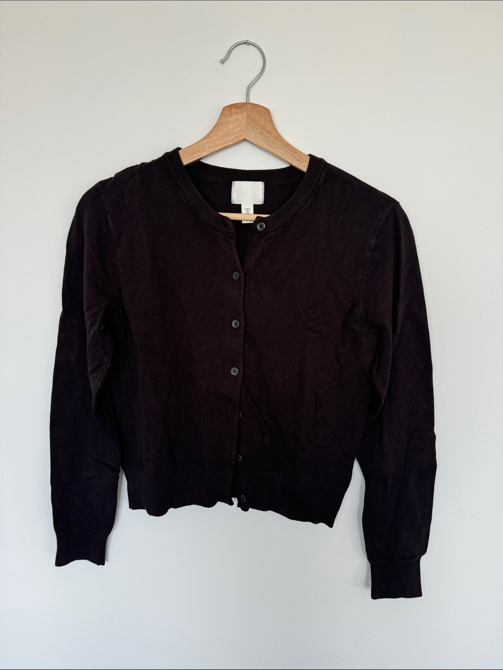 H&M Brown Button-Up Women's Cardigan